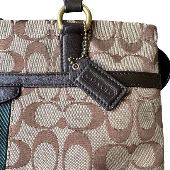 COACH Signature Stripe Shoulder Bag - Picture 6 of 11